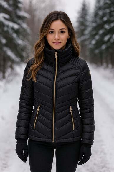 Michael Kors Packable Down Fill Puffer Jacket - Picture 9 of 9